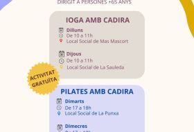 +Vincles. Ioga amb cadira i Pilates amb cadira