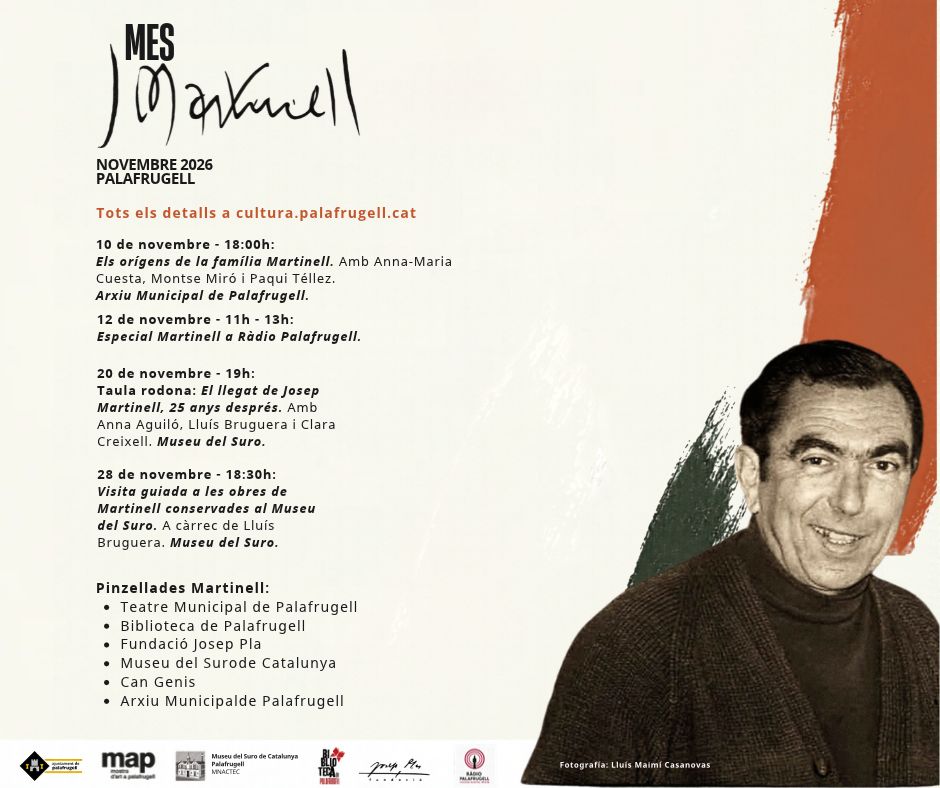 El Mes Martinell recordarà els 25 anys de la mort de Josep Martinell amb diverses activitats durant el novembre