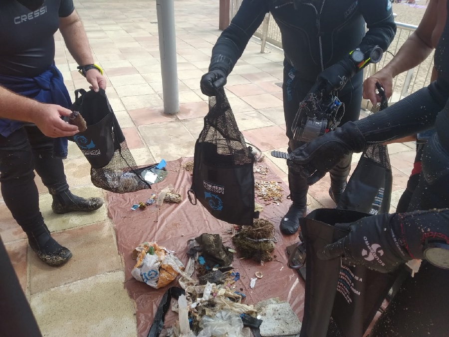 Neteja fons marí, àrea Medi Ambient, Palafrugell