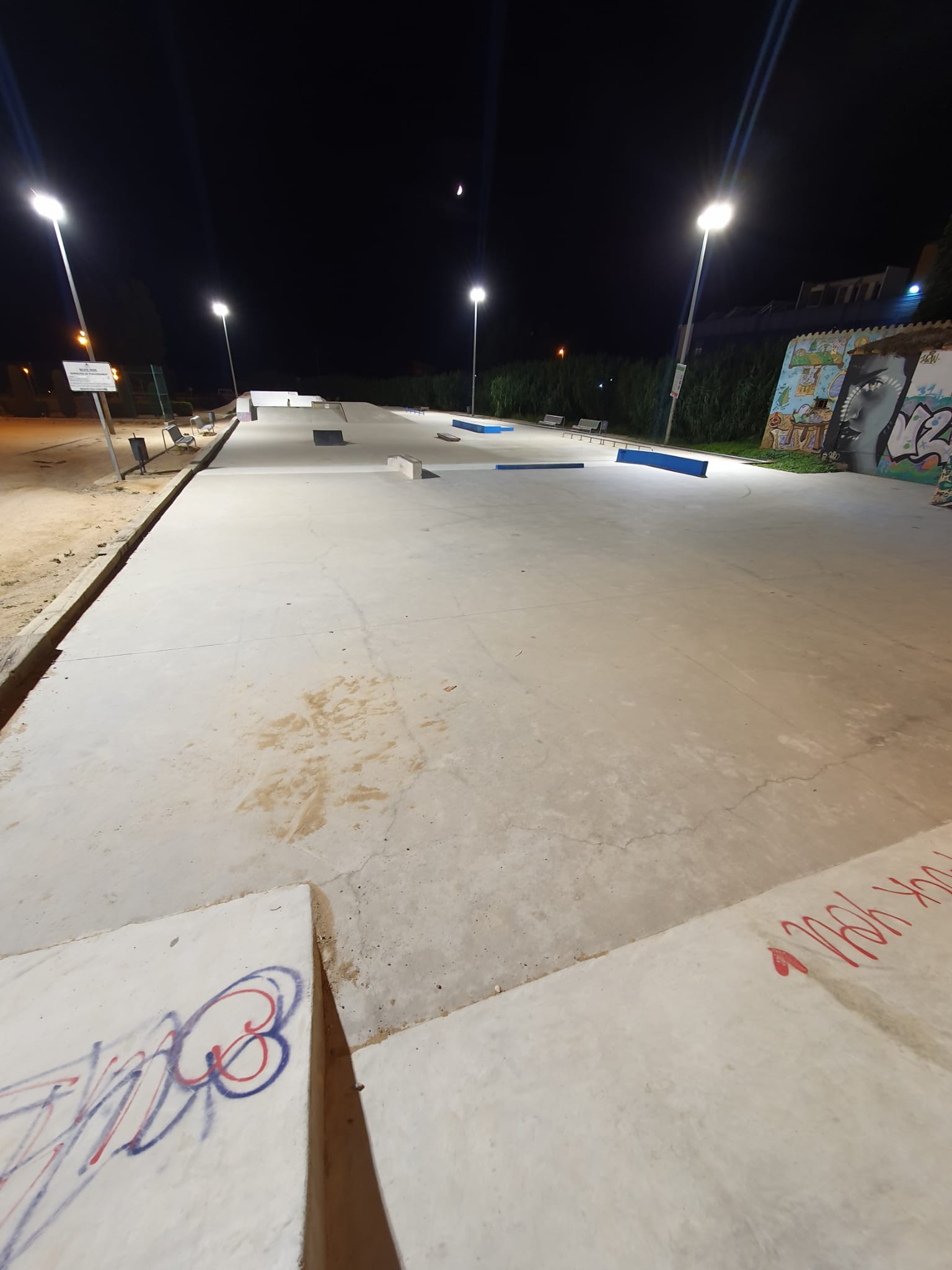 millores il·luminació parc skate, Palafrugell