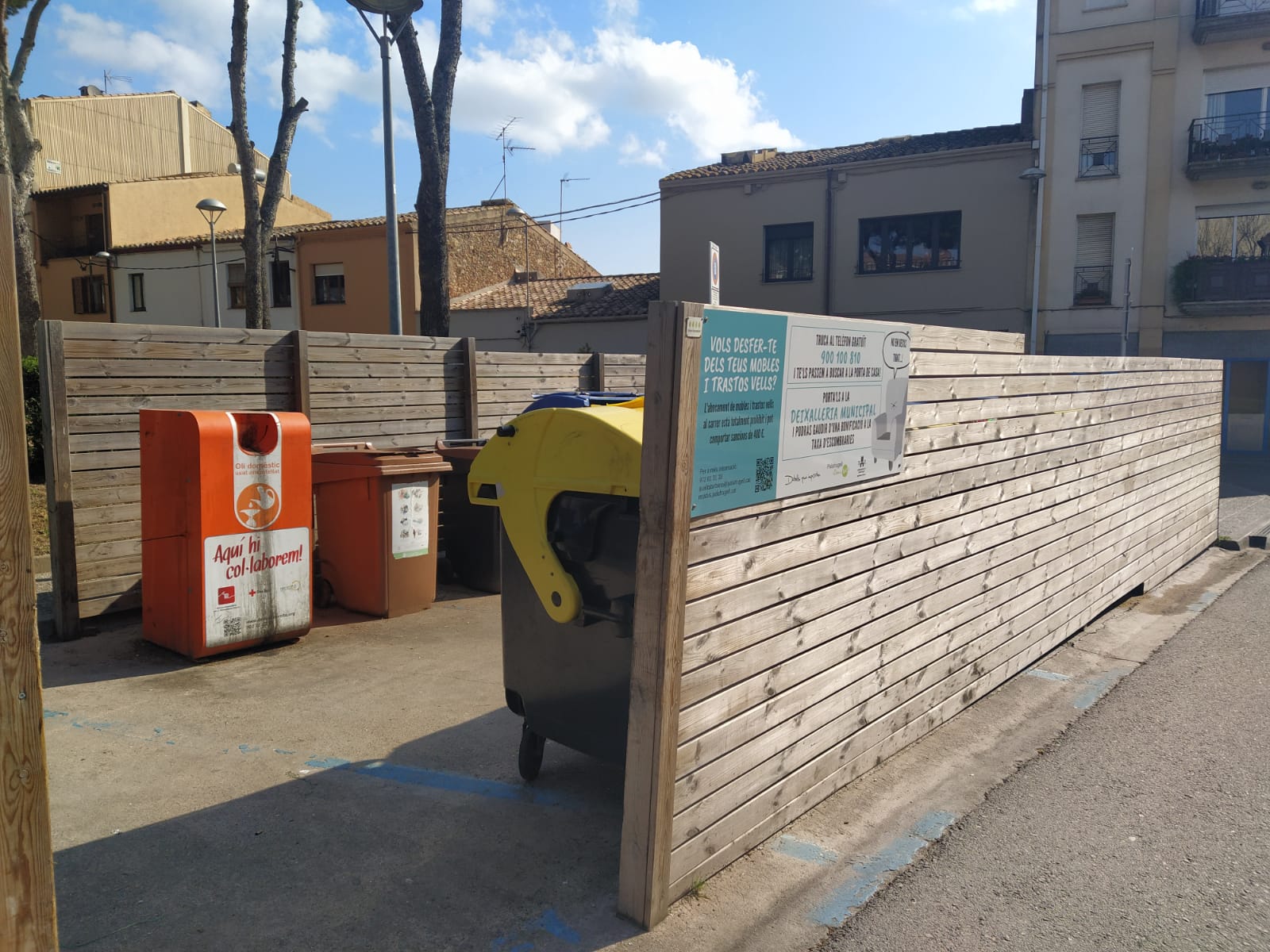 Actuacions tancats escombraries, àrea Qualitat Urbana, Ajuntament de Palafrugell