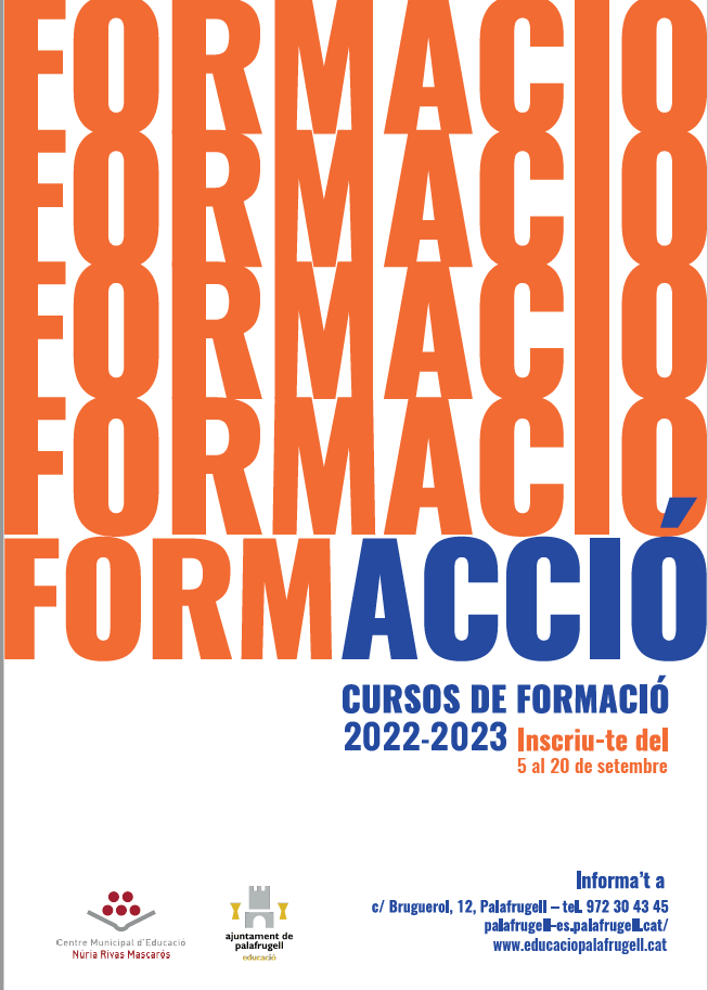 Cursos de formació per a adults, àrea d’Educació, Ajuntament de Palafrugell