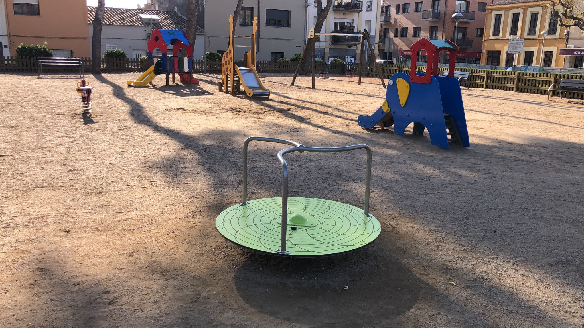 Nou joc giratori Camp d’en Prats, àrea de Serveis Municipals, Ajuntament de Palafrugell