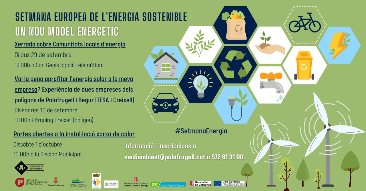 Activitats Setmana Europea de l’Energia Sostenible, àrea de Medi Ambient, Ajuntament de Palafrugell