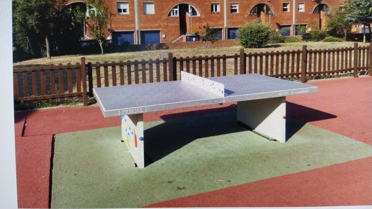 Nova instal·lació de tennis taula parc de Vilaseca, àrea de Serveis Municipals, Ajuntament de Palafrugell