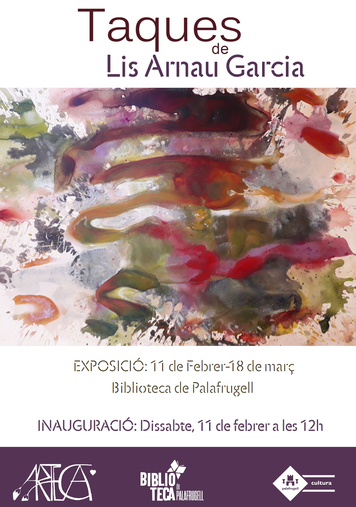Exposició Taques, Lis Garcia Arnau, Arteca, Biblioteca de Palafrugell Ajuntament de Palafrugell