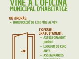 Cartell informatiu de la Borsa d'Habitatges de Mediació Social